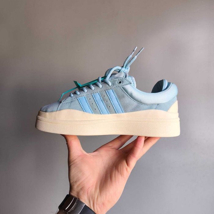 Жіночі кросівки Adidas Campus Bad Bunny Sky Blue / Блакитні Адідас Кампус  / Адідас Бед Банні