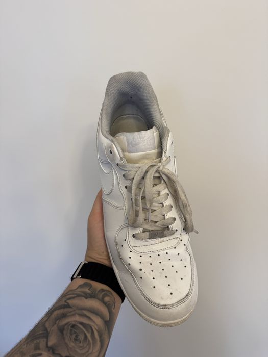 Buty Nike Air Force 1 3white białe y2k 47,5 EU 31cm
