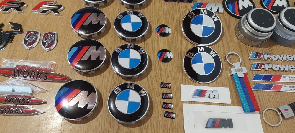 Emblemas BMW Fiat Abarth Seat Alfa Romeo Saab Ford Emblemas Frente laterais mala interiores botão iDrive M Bmw