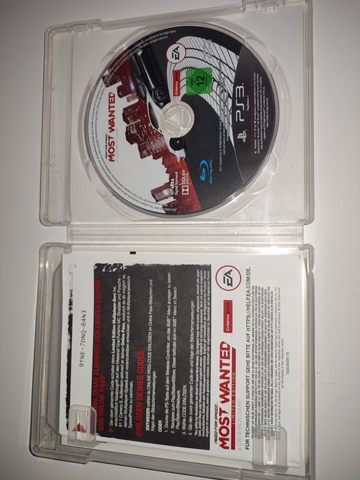 Gra Ps3 Need for speed Most Wanted gry PlayStation 3 NFS GTA V GOW