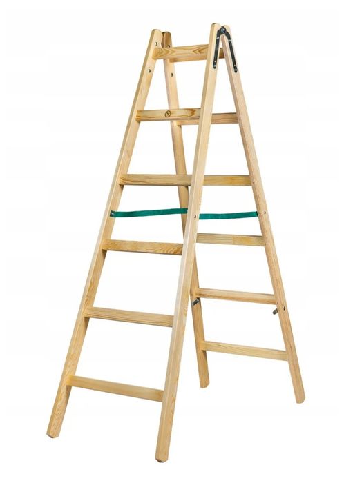 Drabina drewniana 2x6 malarska domowa