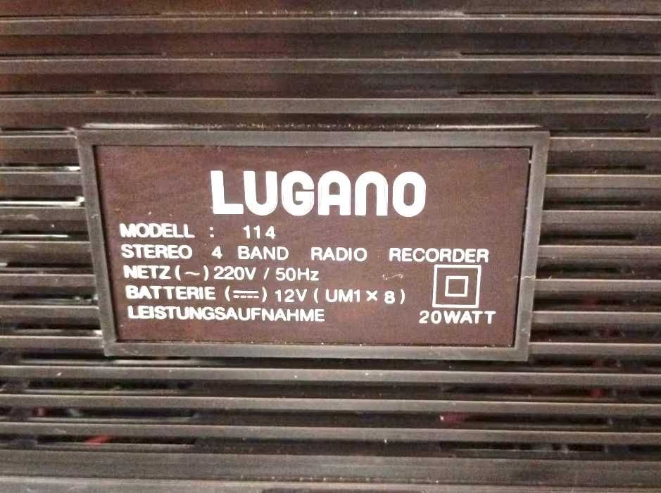 Немецкий кассетный магнитофон Lugano 114