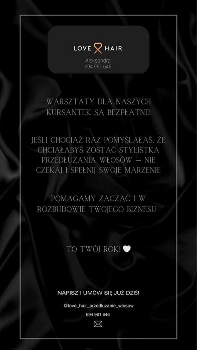 Szkolenie przedluzanie wlosow