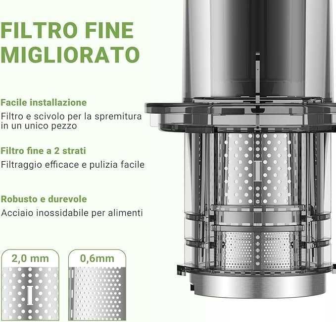 Profesjonalna wyciskarka na zimno AMZCHEF – wyciskarka do soków