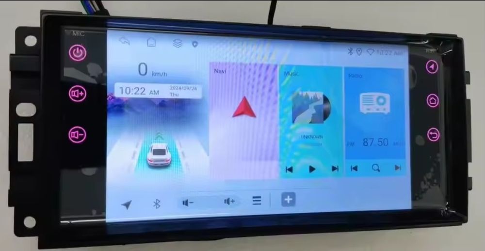Rádio Android 14 com GPS Jeep Wrangler, Cherokee, Compass (Artigo Novo