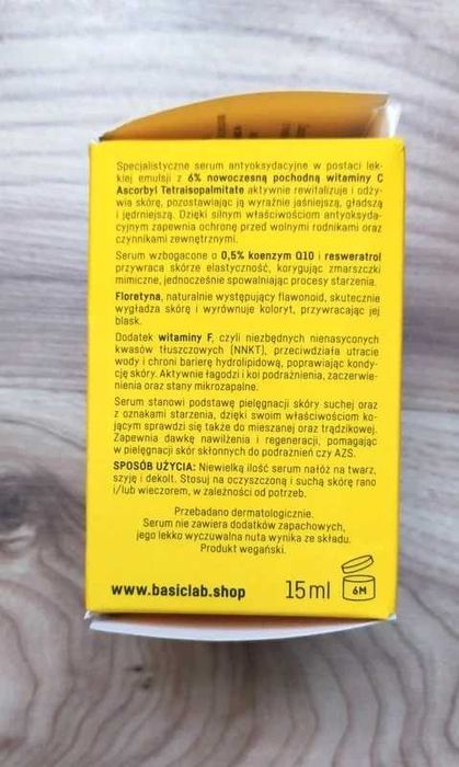Nowe Basiclab serum z witaminą c