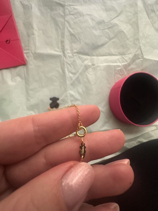 Tous onyks komplet pozłacany