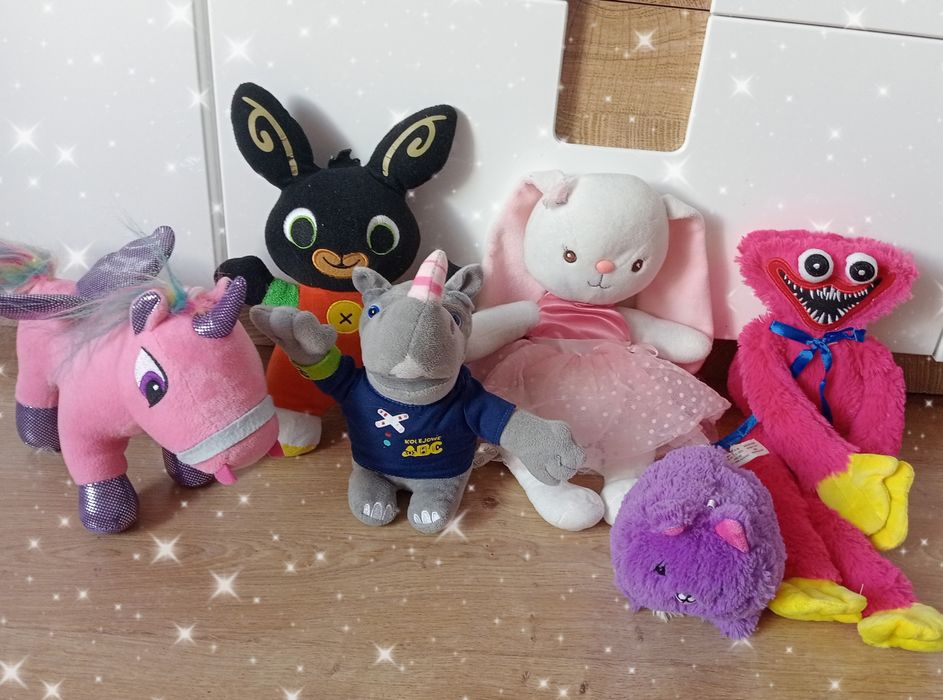 Pluszaki maskotki Bing jednorożec króliczek Rogatek