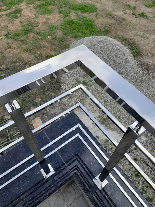 Перила из нержавейки, Поручни для пандуса, ограждения на лестницу.