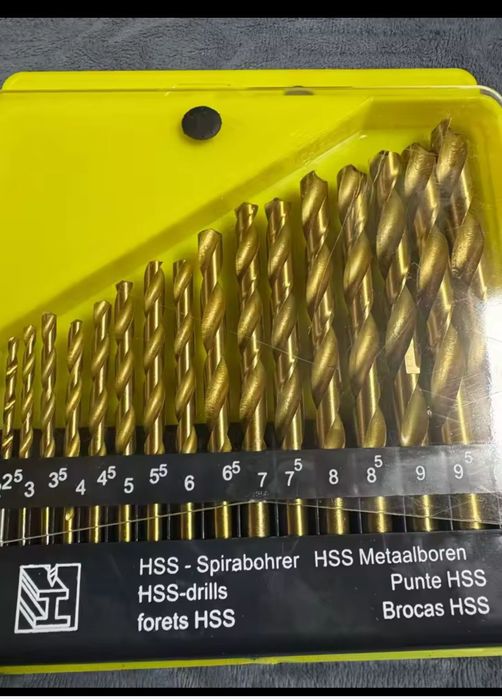 Свёрла М35 кобальтовые - набор по металу 1мм-6,5мм - 10мм