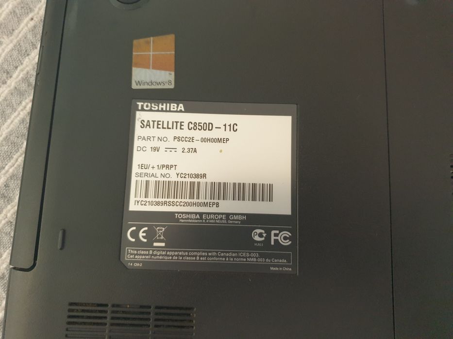 Toshiba Satéllite c850d 11c425768134682224644