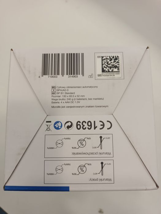 Ciśnieniomierz Automatyczny MicroLife Nowy Usb-C Komis Madej Sc