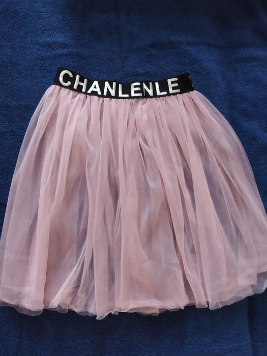 Пудровая фатиновая юбка для девочки