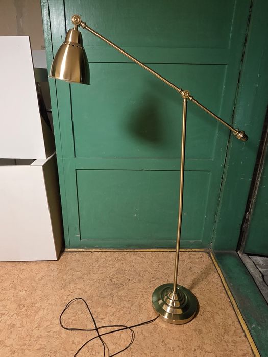 Ikea barometer stojąca złota lampa