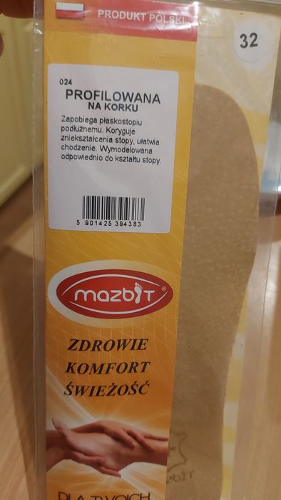 Nowe wkładki profilowane zdrowotne 32