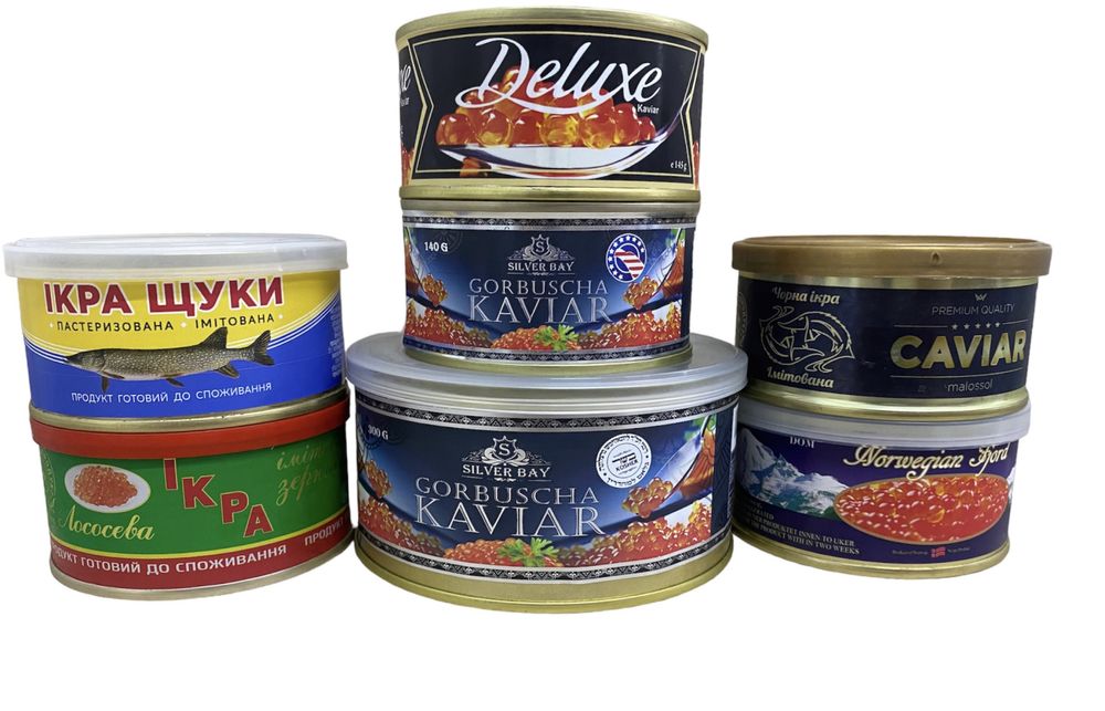 ОПТ! Красная икра Silver Bay 140гр ЛИТОГРАФІЯ Ікра червона Нива