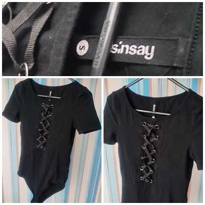 czarne body sinsay rozm. S