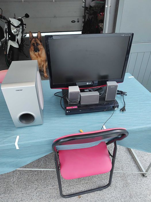 tv lcd LG 22 mais home cinema lg colunas sony