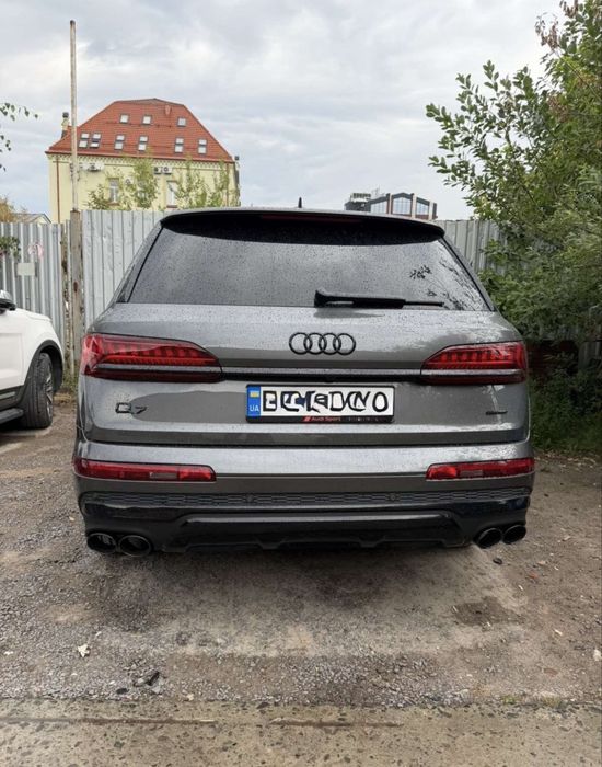 Диффузор с насадками насадка audi q7 4m стиль sq7