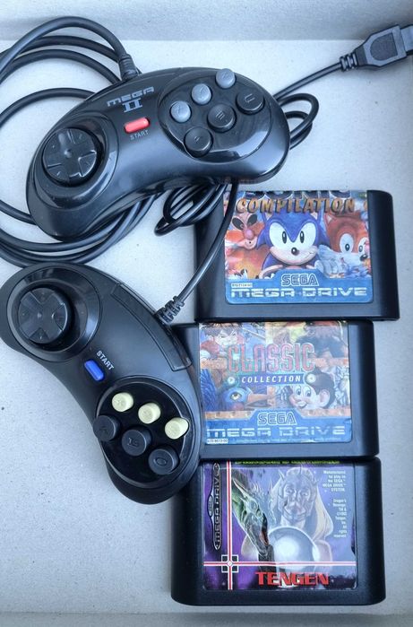 Sega Mega Drive (comandos + jogos)