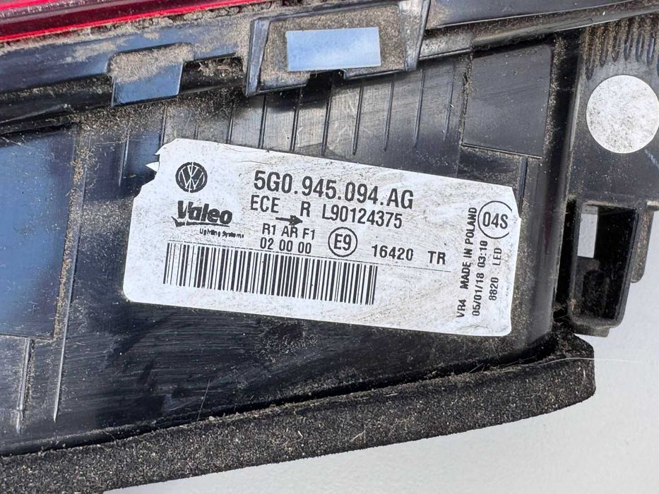 Стопи хеч бек LED-ліхтарі Volkswagen Golf VII рест  до рест  Mk7 7.5 Європа