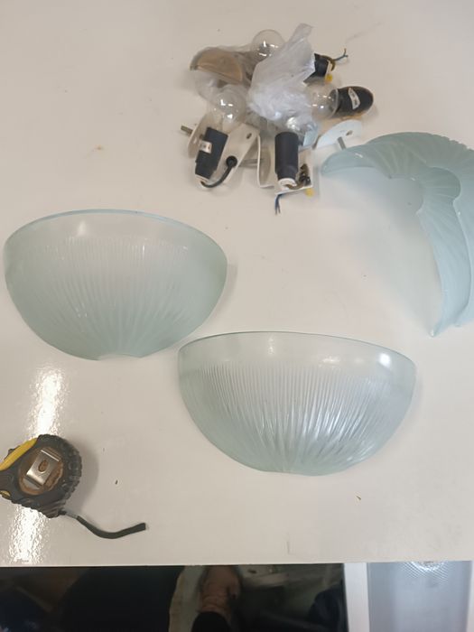 Candeeiro de parede em vidro