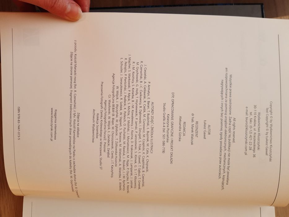 Książka ze zdjęciami i opisem Krakowa album Kraków