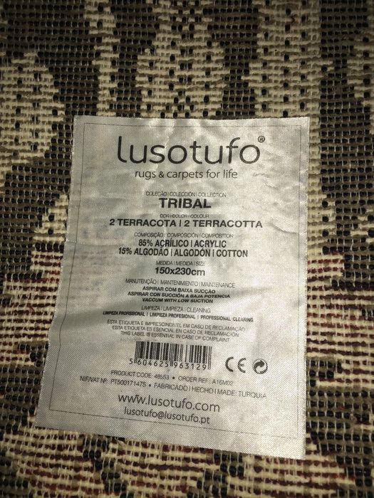 Tapete Lusotufo Tribal 2 Terracota