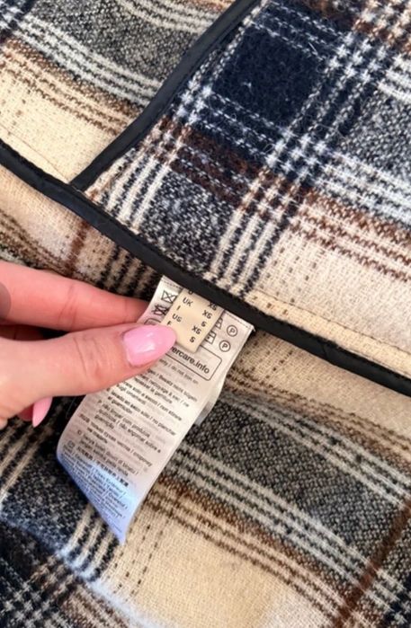 Esprit koszulowa kurtka w kratkę XS lekki oversize