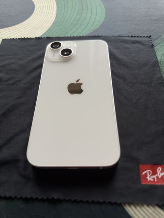 iPhone 14 128GB Starlight / коробка + кабель / фізична сім/ АКБ 75%