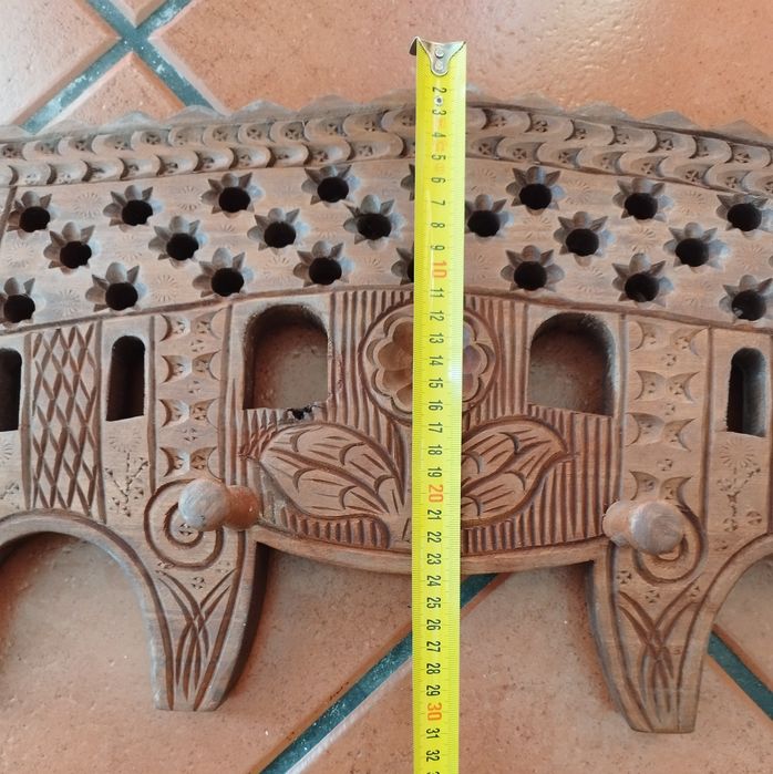 Bengaleiro - cabide de parede em madeira maciça