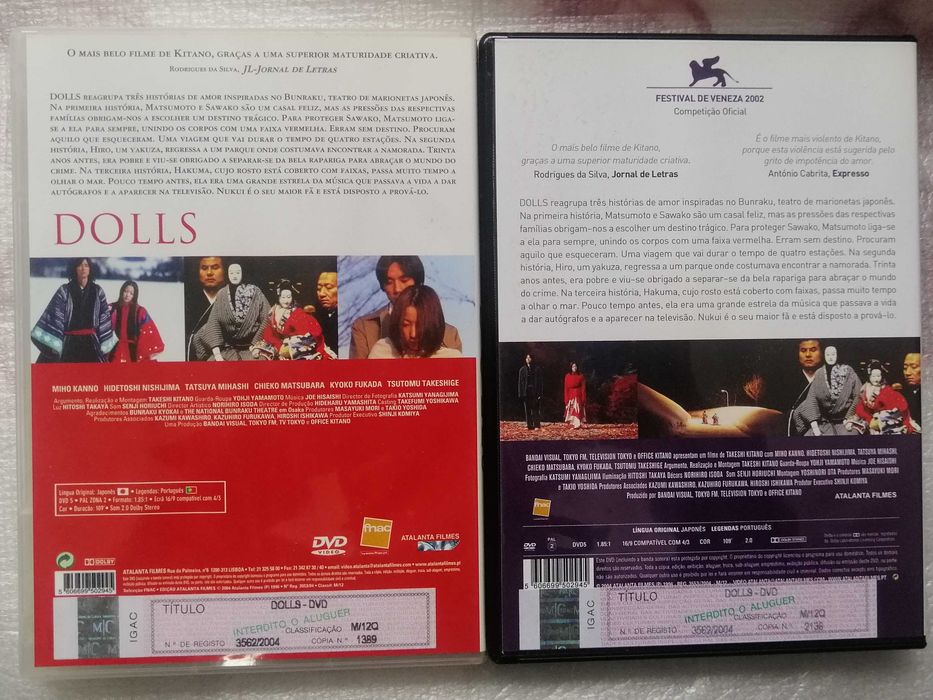 Dolls Takeshi Kitano (capas diferentes)