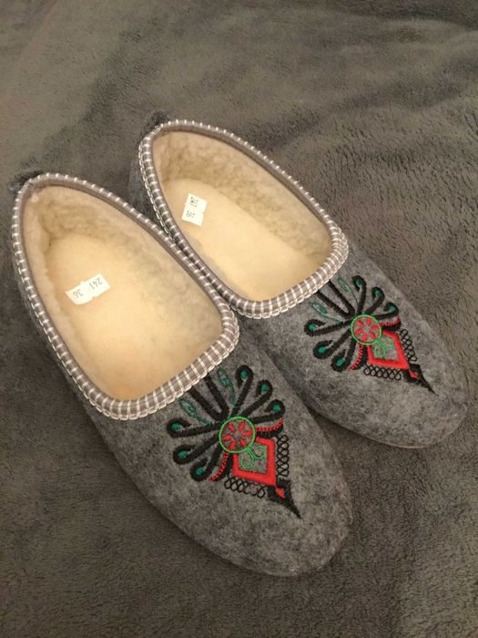 Papcie damskie ciepłe 35