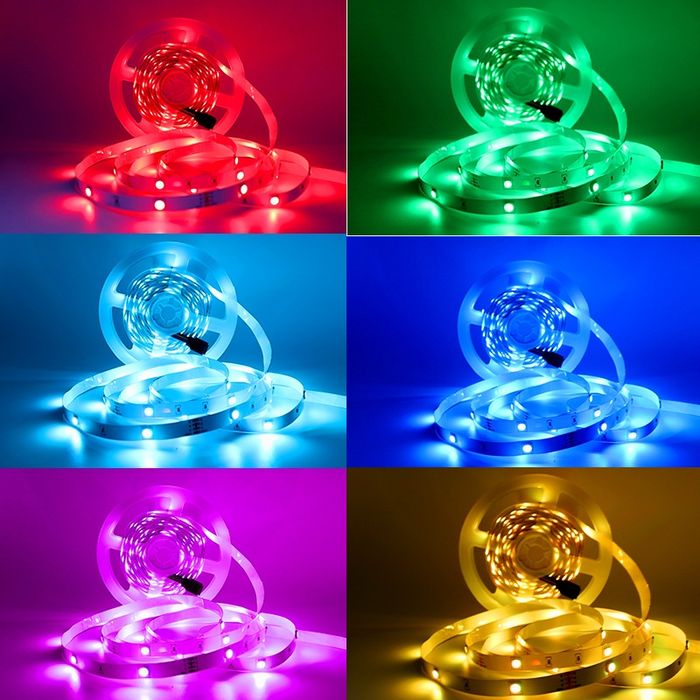 RGB led 5050 светодиодная лента с Bluetooth ip 65(5 и 5 метров)