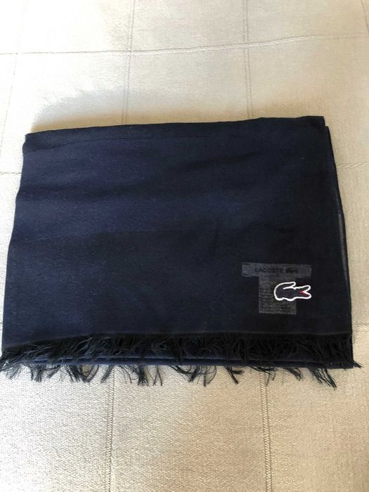 Szal Lacoste Unisex elegancki granat nowy z metkami