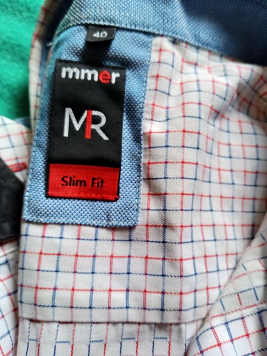 Zestaw dwóch męskich  koszul rozm. S Slim Fit