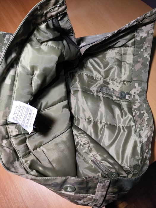 Штани вітровологозахисні, піксель, на флісі