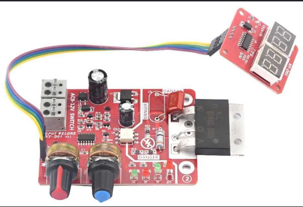 Модуль Плата Контролер Точкової Зварки NY-D01 100А Spot Welder NY-D02
