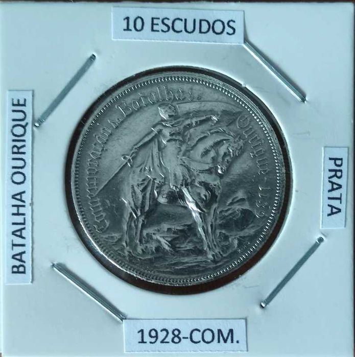 Moeda 10 escudos *1928* PRATA - Batalha de Ourique