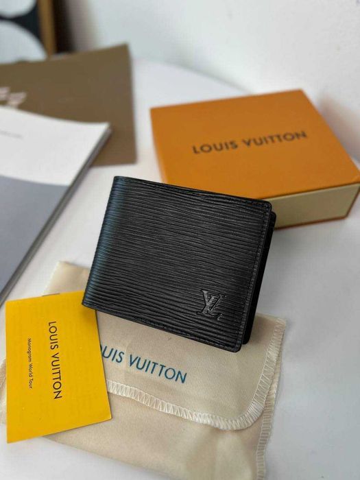 Кошелек Луи Витон черный бумажник Louis Vuitton органайзер LV k314