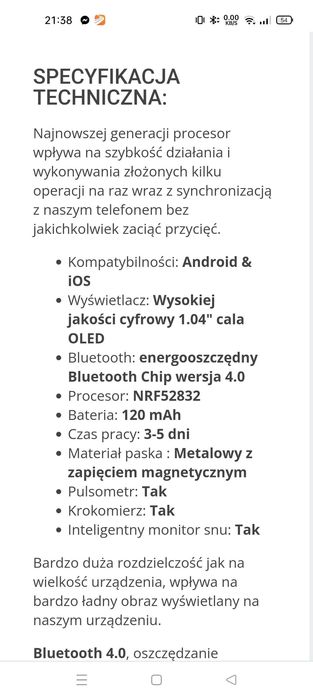 Smartwatch Rubicon  RNBE37