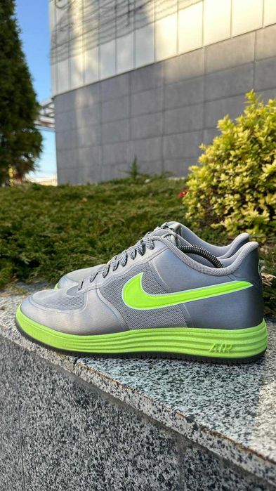 #4814 Nike Lunar Force 1 Fuse "Granite/Volt"  [US 12 | 30  cm]