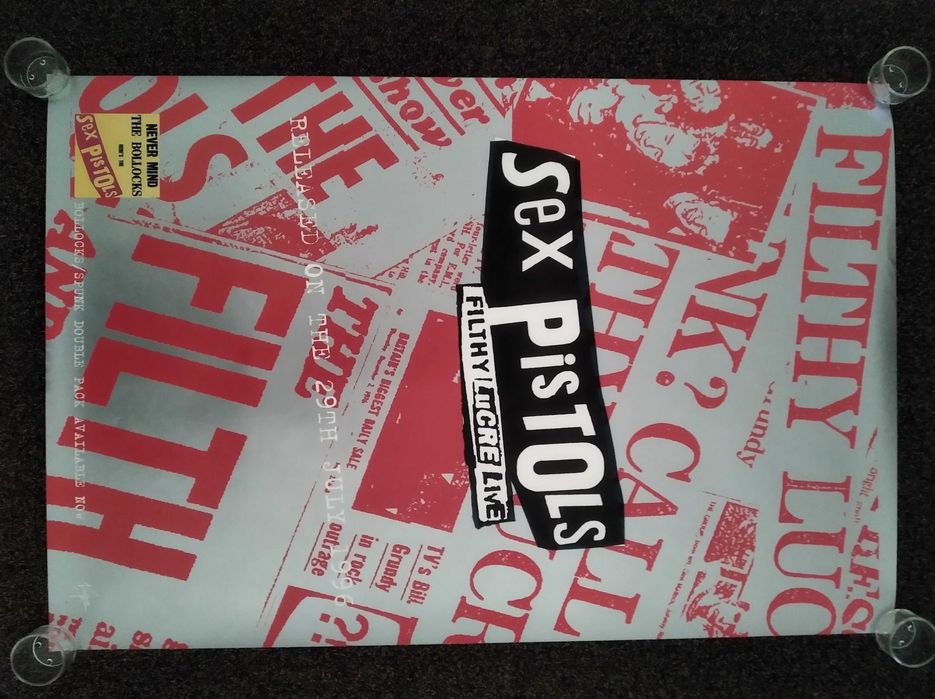 Poster Sex Pistols - Filthy Lucre Live (original de 1996)
