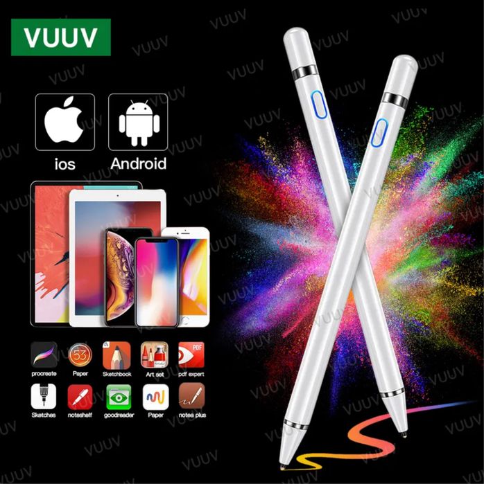 Stylus Pen Сенсорная ручка белая для планшета/телефона