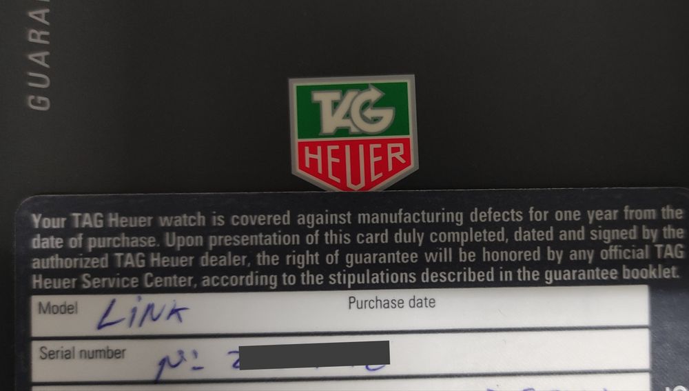 Tag Heur Link WJF5111 c/caixa e documentos -799€