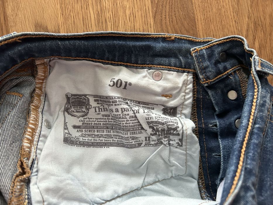 Spodnie jeansy damskie levi’s 501 w25 l30