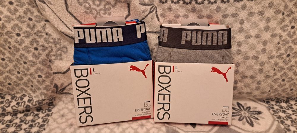 Nowe Orginalne Bokserki 2pack firmy Puma Everyday Comfort w roz L