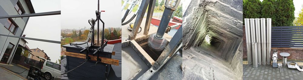 Rozwiercanie Kominów Montaż Wkładów Czyszczenie Mechaniczne KOMINY