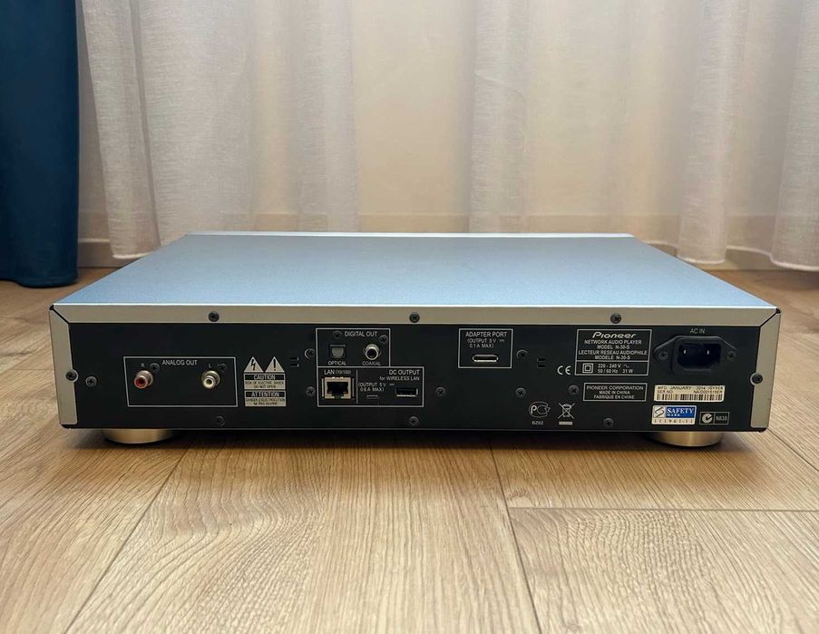 Odtwarzacz sieciowy Pioneer n-30-s / srebrny / pilot