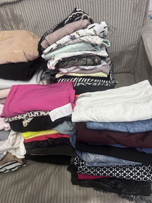 Ciuchy damskie XS S M bluzka sweter spodnie spodenki